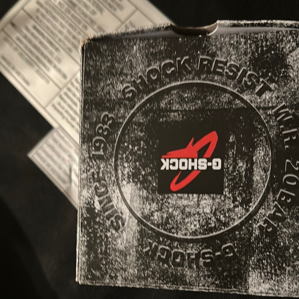 G-Shock Black and Red Watch Box